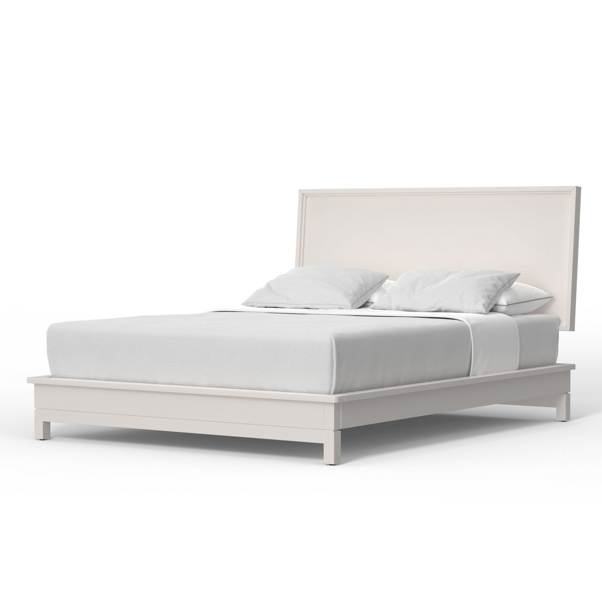 Nova Standard King Platform Bed, Chalk White