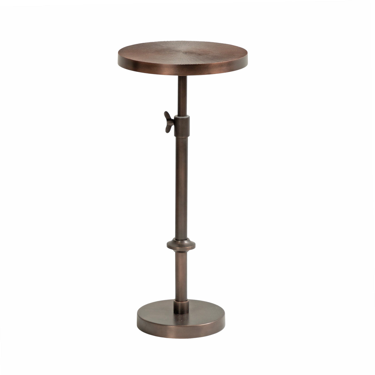 Engles Adjustable Embossed Metal Table and Plant Stand