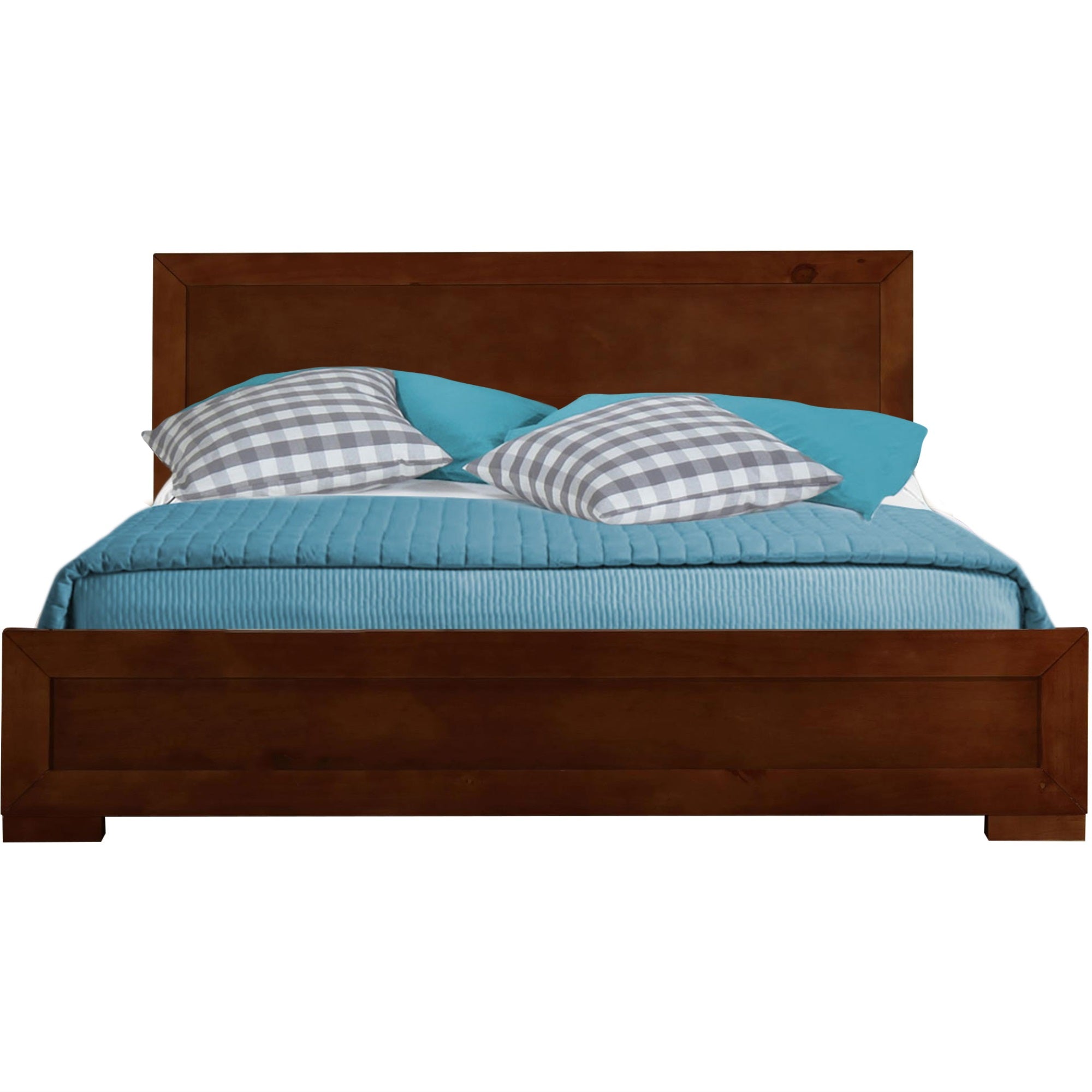 Oxford Platform Bed, Walnut, Queen