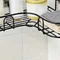 House Urbane Metal Bathroom Corner Shelf | Self Adhesive Wall Mounted Bathroom Organizer Rack | Multipurpose Storage Shelf|Bathr