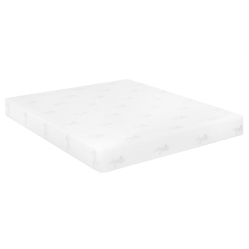 FURINNO Angeland 8&quot; Gel Infused Memory Foam Mattress, California King White