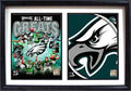 12X18 Double Frame  Philadelphia Eagles Greats