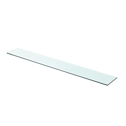 vidaXL 2 x Replacement Shelf Panels for Wardrobe Slatted Walls Showroom Home Store Durable Transparent Glass 80 x 20 cm