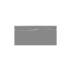 Best Master Furniture Leon Gray With Silver Base Platform Bed, Queen