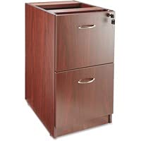 Wholesale Case Of 2 - Lorell 69000 Series Laminate Office Furniture-Fixed Pedestal, F/F,16&quot;X22&quot;X28-1/4&quot;, Mahogany