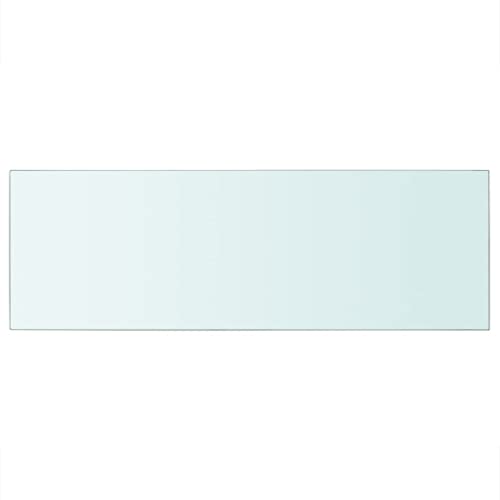 vidaXL Wall Shelf 2 Pcs, Floating Shelf, Display Shelf, Wall Mounted Shelf for Book DVD CD Photo Frame Trophy Planter Pot, Modern, Tempered Glass