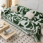 Chenille Sofa Cover Blanket, Couch Cover Blanket Throws for Couches Living Room Furniture Throw Covers