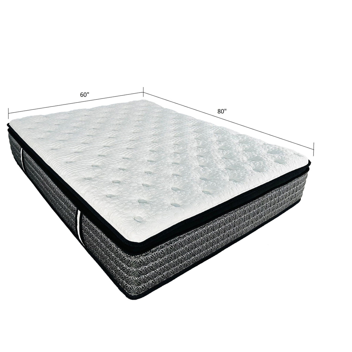 14" Premium Hybrid Mattress In A Box Plush Gel Memory Foam Top With Cooling Technology - Gray / White - Queen