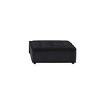 Lilola Home Anna Black Velvet Armless Lounge Chair