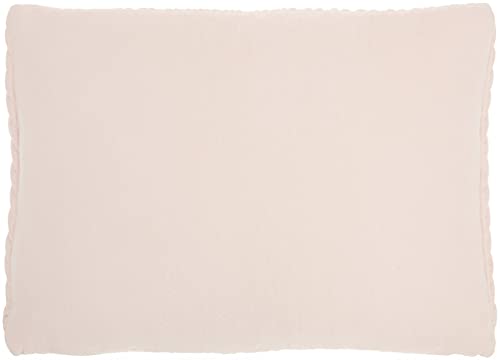 HomeRoots 100% Polyester Blush Pink Chunky Braid Lumbar Pillow