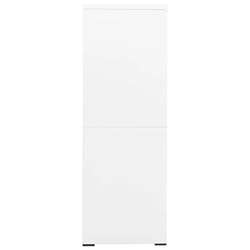 vidaXL Filing Cabinet White 35.4"x18.1"x52.8" Steel
