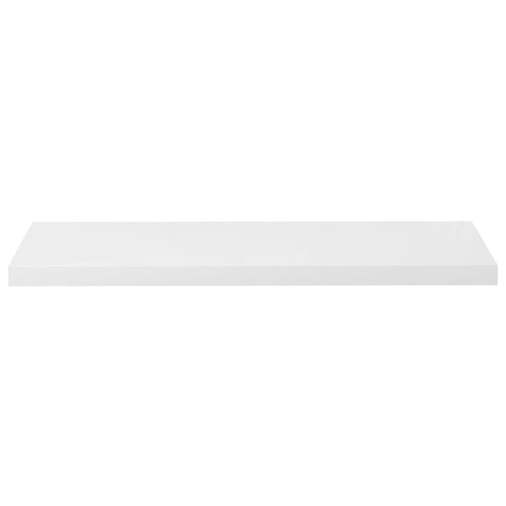 Vidaxl Floating Wall Shelf High Gloss White 35.4''X9.3''X1.5'' Mdf