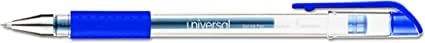 Universal Office Products 39511 Roller Ball Stick Gel Pen Blue Ink Medium Dozen