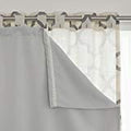 Best Home Fashion Blackout Curtain Liner Panel Pair - Rod Pocket - Off White - 35 W x 60 L - (Set of 2 Panels)