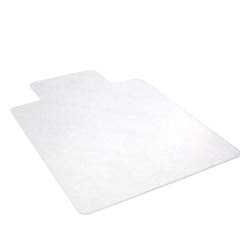 Deflecto Deflect-O Earth Source Chair Mat for Hard Floors, Wide Lip, 45&quot; x 53&quot; with Lip, Clear