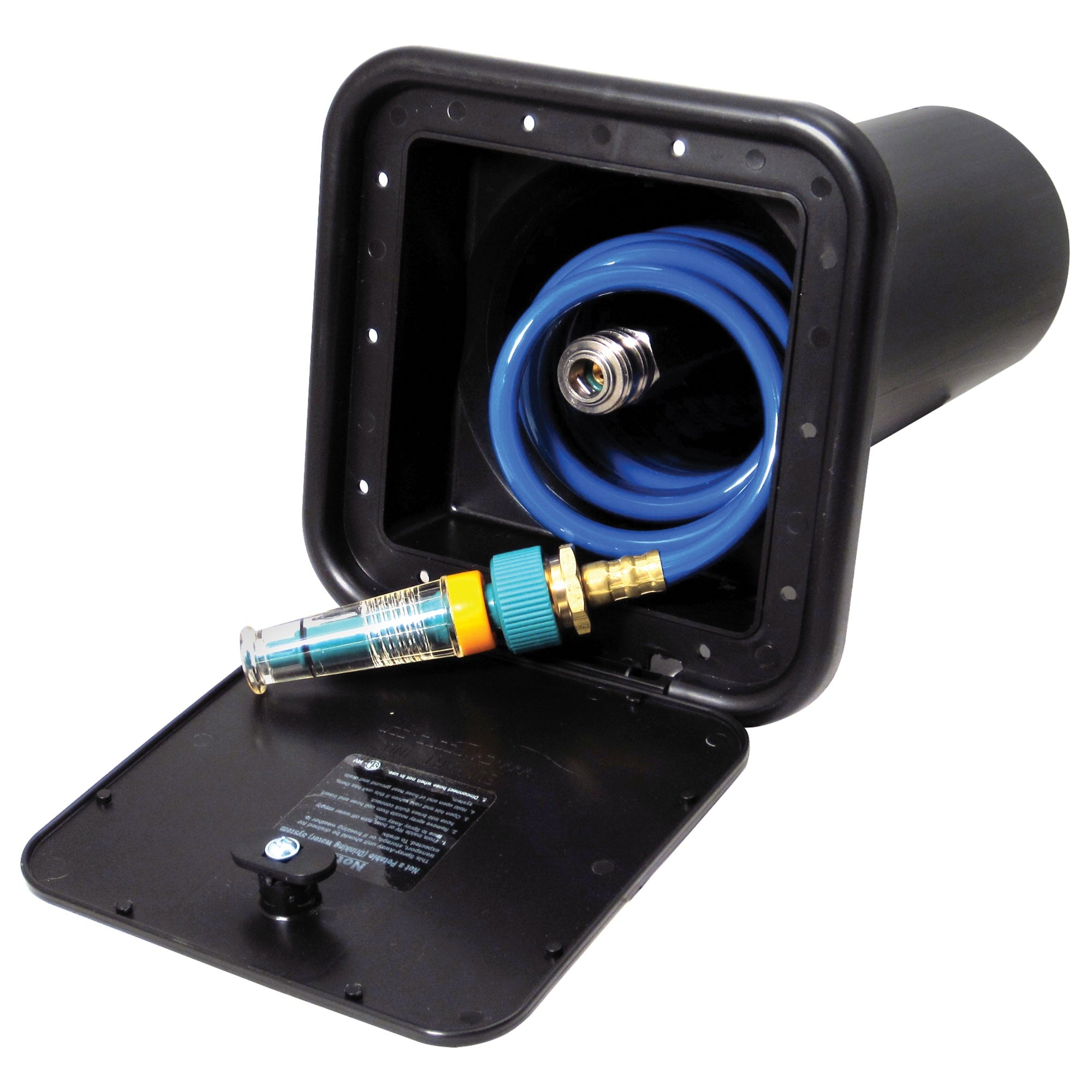 Phoenix Faucets By Valterra Pf147008 Spray-Away Self Storing Sprayer With Quick Connect Valve - 15' Coiled Hose, Black