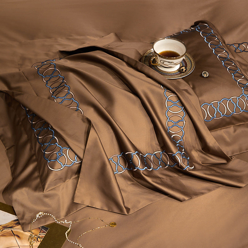 CasaFoyer 120TC  Cotton Four Piece Luxury Pure Cotton Bedding set