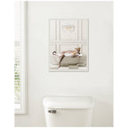 Sylvie Cheetah Traditional Chandelier Bath Framed Canvas by Amy Peterson