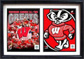 12X18 Double Frame  University Of Wisconsin Greats