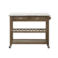 Sonoma Kitchen Cart with DropLeaf [Barnwood WireBrush]
