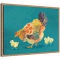 Mother Hen by Lucia Gianello Framed Canvas Wall Art Print