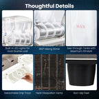 Commercial Slushy Dispenser 12 Gal Triple Tank Slushie Maker