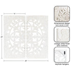 Saanvi Carved Wood Wall Art Set