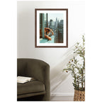 Framed Art Urban Tiger Overlooking Manhattan by Michael Schauer
