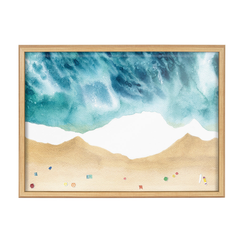 Blake North Shore Framed Printed Glass by Janet Meinke-Lau