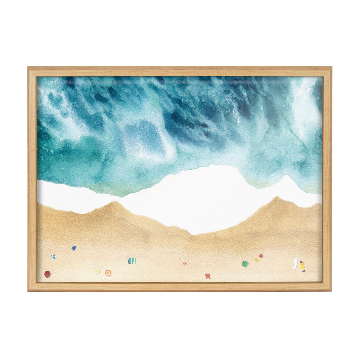 Blake North Shore Framed Printed Glass by Janet Meinke-Lau