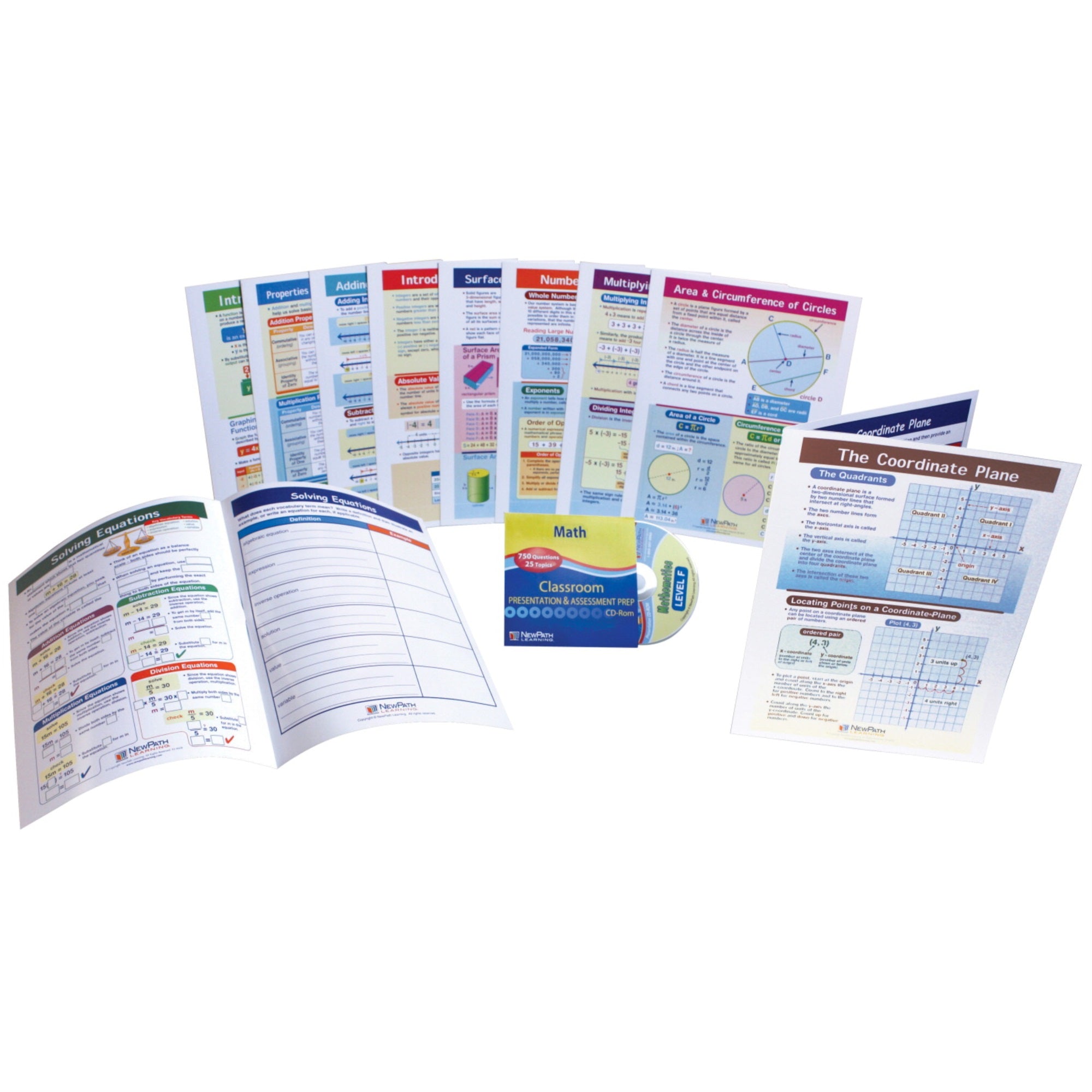 Newpath Visual Learning Guides Math Set, Grade 6