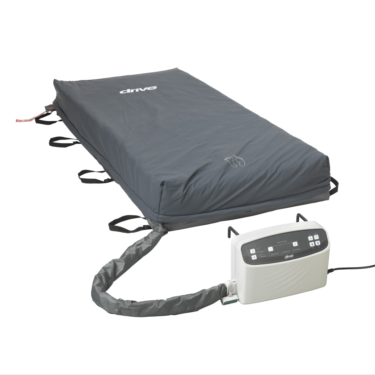 Drive Medical Med Aire Low Air Loss Mattress Replacement System With Alarm, 8'