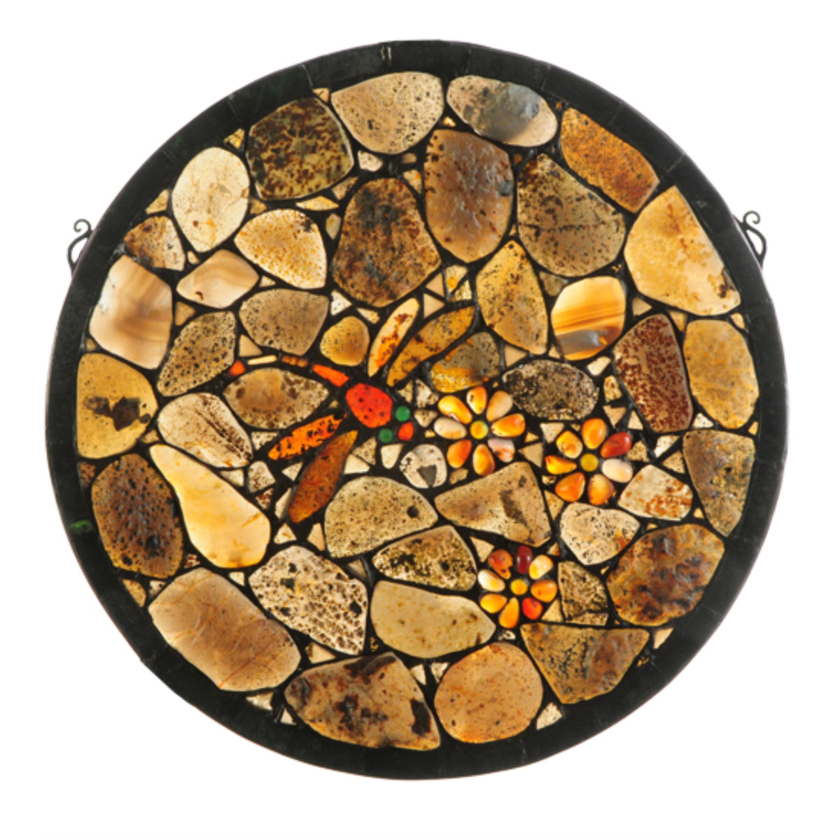 20 Inch W X 20 Inch H Dragonfly Agata Window