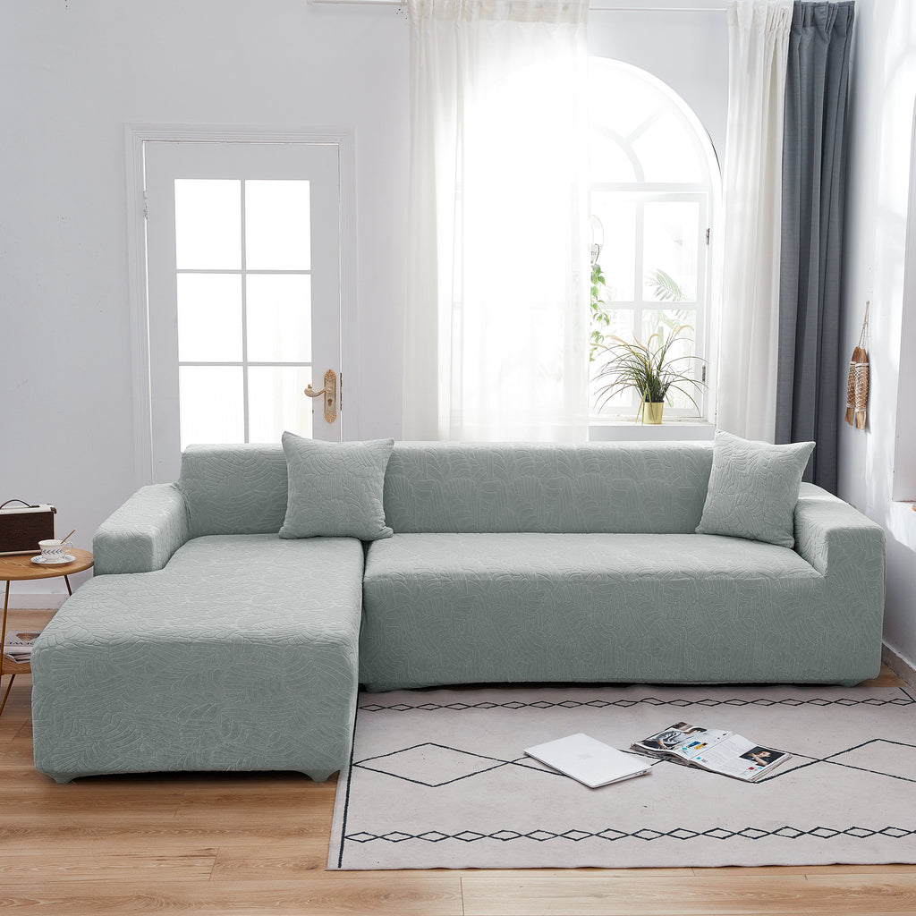 Stretch Couch Covers for 1/2/3/4/5 Seater L Shape Sofa Slipcovers with Elastic Bottom for Kids