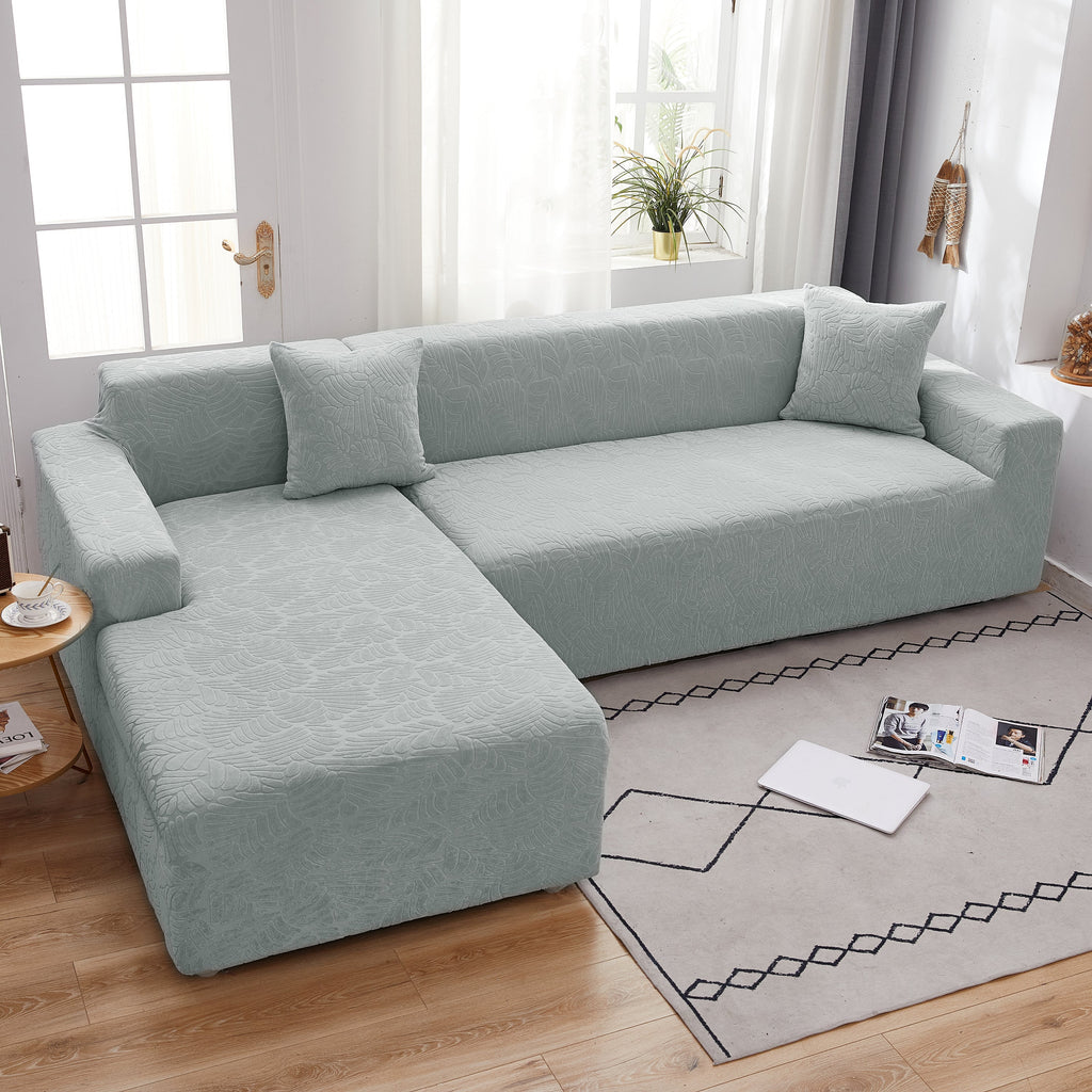 Stretch Couch Covers for 1/2/3/4/5 Seater L Shape Sofa Slipcovers with Elastic Bottom for Kids