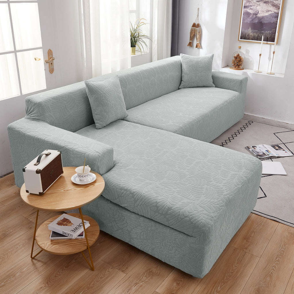 Stretch Couch Covers for 1/2/3/4/5 Seater L Shape Sofa Slipcovers with Elastic Bottom for Kids