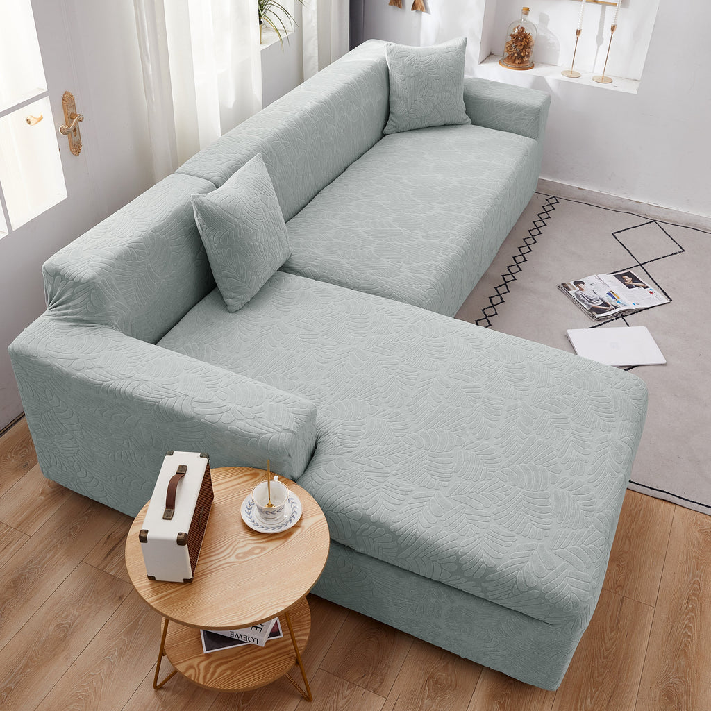 Stretch Couch Covers for 1/2/3/4/5 Seater L Shape Sofa Slipcovers with Elastic Bottom for Kids