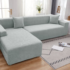 Stretch Couch Covers for 1/2/3/4/5 Seater L Shape Sofa Slipcovers with Elastic Bottom for Kids