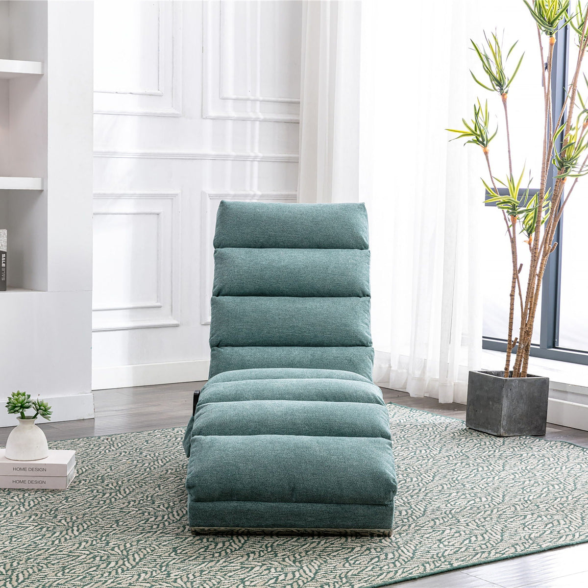Massage Chaise Lounge Indoor With Remote Control, Ergonomic Electric Massage Lounger