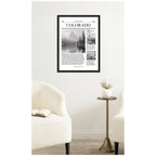 Colorado Article by Megan Ryan Framed Canvas Wall Art Print