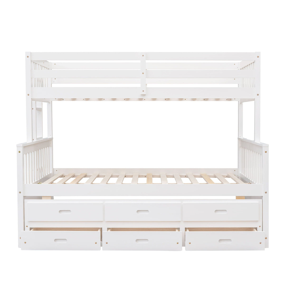Bunk Bed With Twin Size Trundle And Drawers