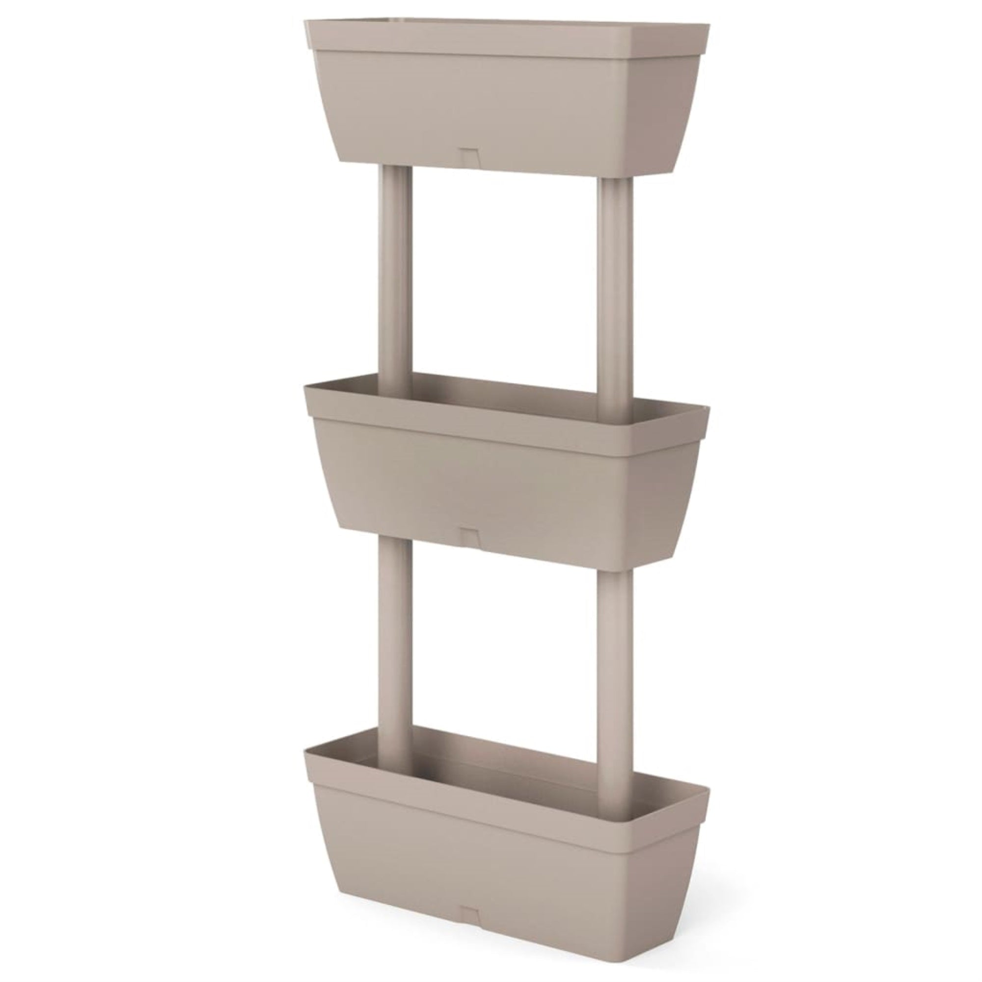 vidaXL Garden Planter 3 pcs 39.4'' Taupe
