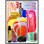 Sylvie Abstract 08 Framed Canvas by Emma Daisy