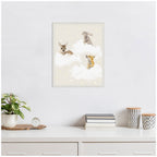 Sylvie Animal Clouds Framed Canvas by July Art Prints