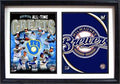12X18 Double Frame  Milwaukee Brewers Greats