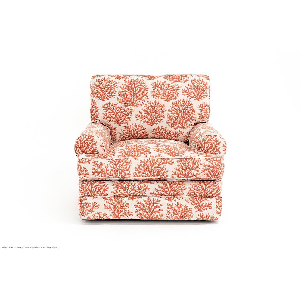 Multicolor Patterned Upholstered Accent Chair