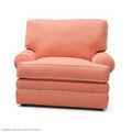 Coral Upholstered Accent Chair with Reversible Cushions