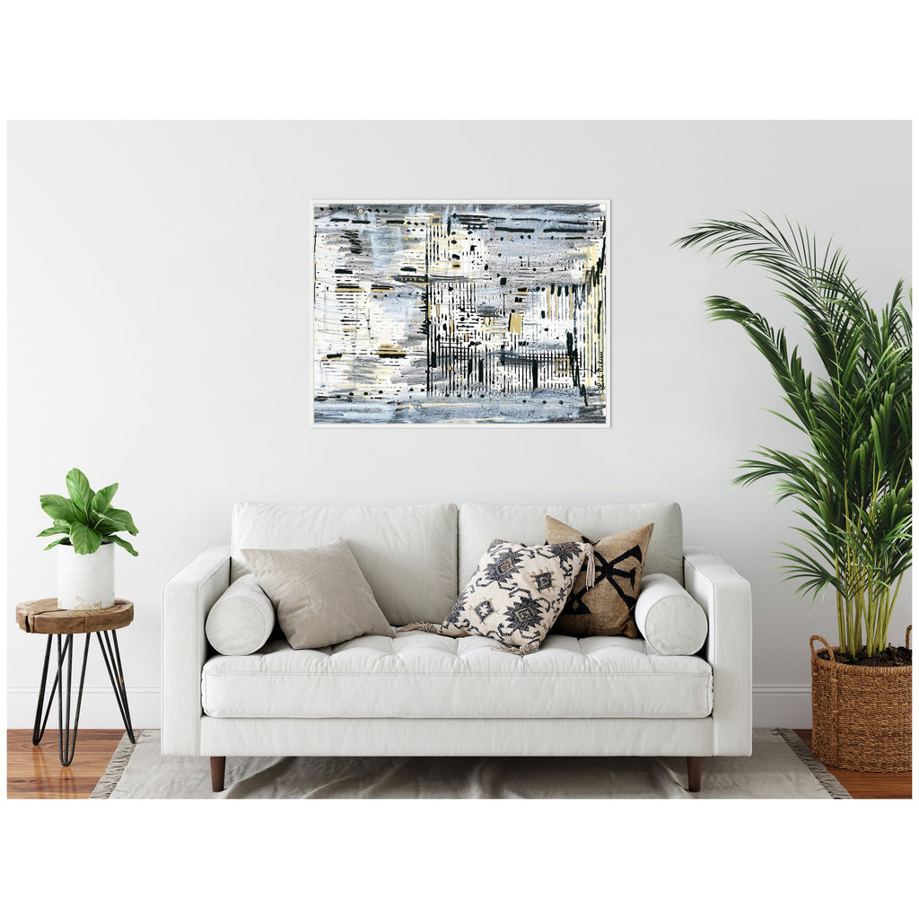 Sylvie Brooklyn Bridge Horizontal Framed Canvas by Leah Nadeau