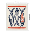 Le Sardine by Alicia Bock Framed Canvas Wall Art Print