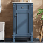 Bathroom Vanity With Sink, Soft-Closing Door, Adjustable Shelf